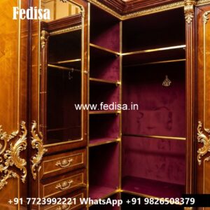Classic Wardrobe Design with Rich Wooden Style No-1735