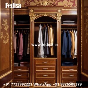 Royal Style Wardrobe with Decorative Finish No-1756