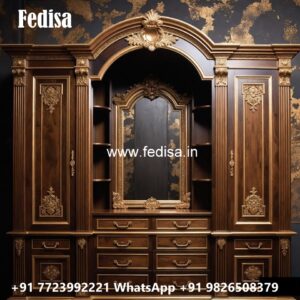 Traditional Wooden Wardrobe with Artistic Craftsmanship No-1759