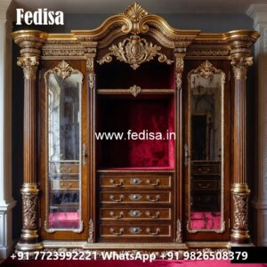 Antique Wooden Wardrobe with Elegant Finish No-1768