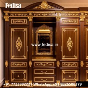 Classic Wardrobe Design with Rich Wooden Appeal No-1782