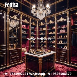 Luxury Classic Closet with Rich Wooden Texture No-1793