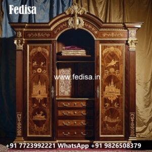 Wooden Wardrobe Design with Elegant Detailing No-1843