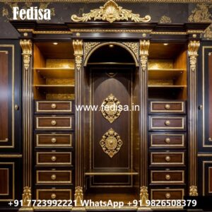 Elegant Wardrobe Design with Mirror Panels No-1872