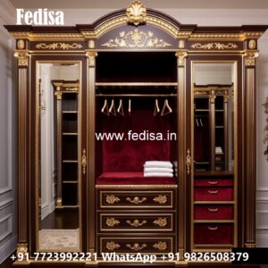 Contemporary Wardrobe Design with LED Features No-1919