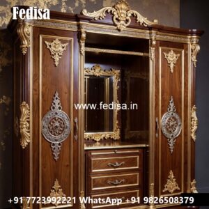 Wardrobe Design with Luxury Wooden Finish No-1923