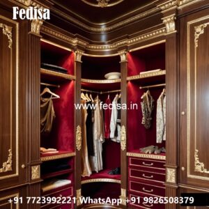 Elegant Wooden Wardrobe Design Trends No-1934