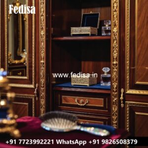 Contemporary Wardrobe Design with Wooden Panels No-1955