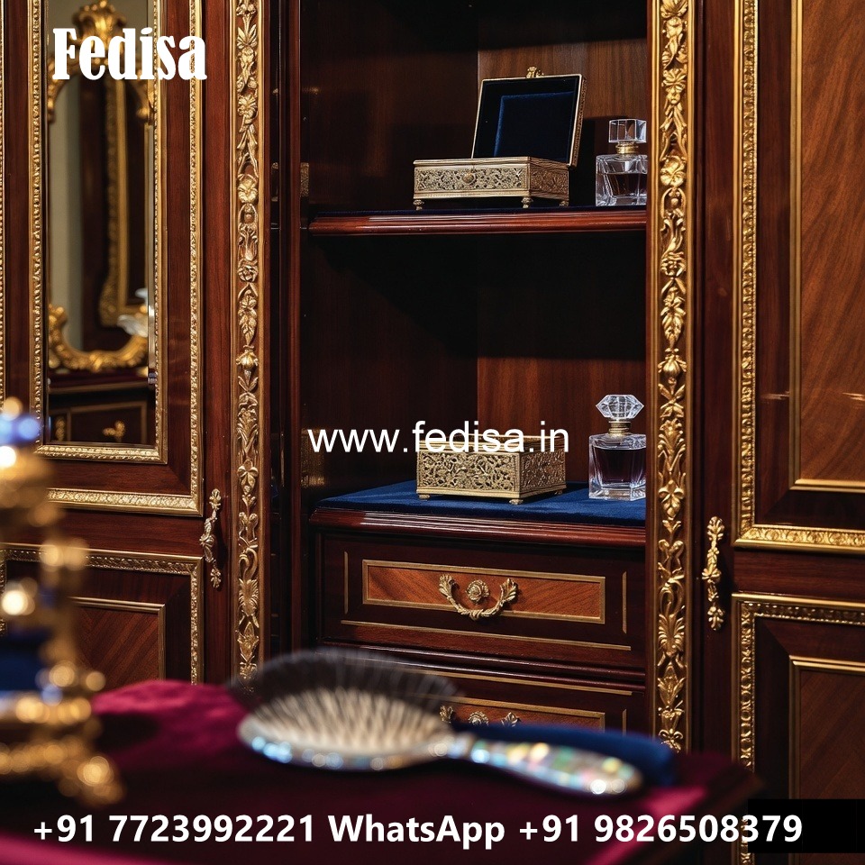 Contemporary Wardrobe Design with Wooden Panels No-1955