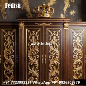Elegant Wardrobe Design with LED Accents No-1980