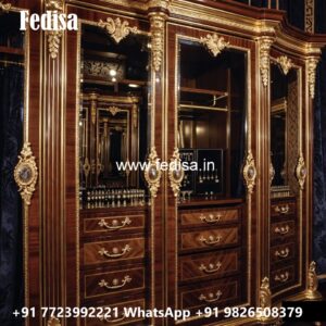 Stylish Wardrobe Design with Decorative Finish No-1988