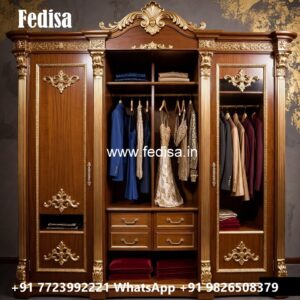 Modern Wardrobe Design with Decorative Panels No-2009