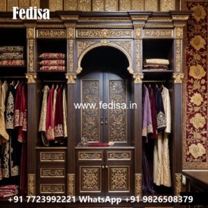 Stylish Wardrobe Design with Sleek Texture No-2017