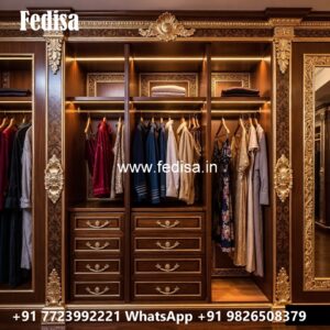 Elegant Wardrobe Design with Modern Features No-2044