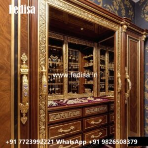 Luxury Wardrobe Design with Mirror Elegance No-2053