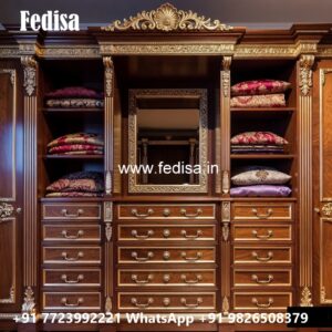 Premium Wardrobe Design with Elegant Wooden Finish No-2080