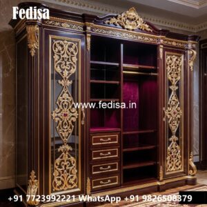 Classic Wardrobe Design with Mirror Doors No-2407