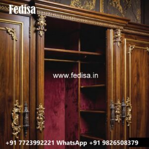 Handcrafted Wooden Wardrobe Design Inspiration No-2415