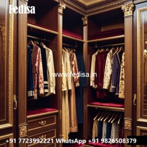 Classic Wardrobe Design with Rich Wood Finish No-2437