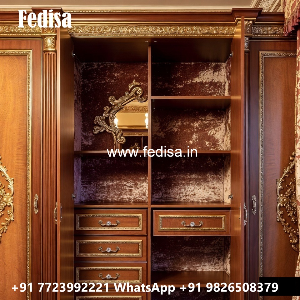 Classic Closet Design with Decorative Mirrors No-2482
