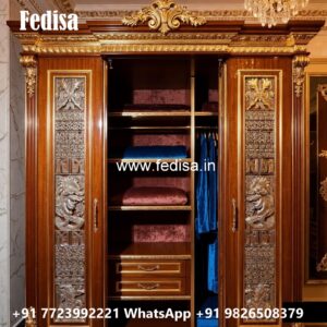 Traditional Wooden Wardrobe with Luxury Finish No-2487