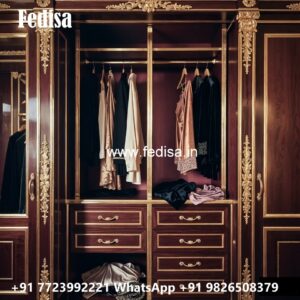 Classic Wardrobe Design with Artistic Details No-2489