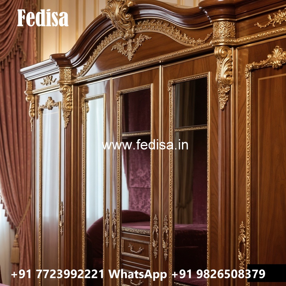 Wooden Wardrobe Design with Vintage Charm No-2495