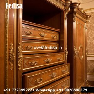 Royal Classic Wardrobe with Mirror Finish No-2525