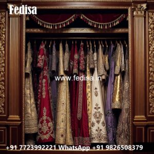 Traditional Wooden Wardrobe with Elegant Touch No-2537