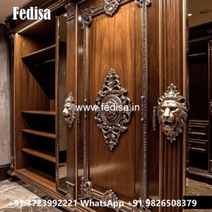 Classic Closet Design with Rich Wooden Finish No-2540
