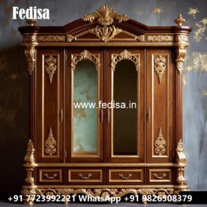 Elegant Bedroom Closet with Wooden Beauty No-2560