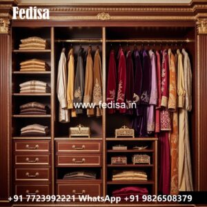 Classic Wardrobe Design with Elegant Shelving No-2567