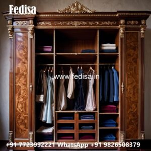 Royal Wooden Closet with Artistic Craftsmanship No-2568