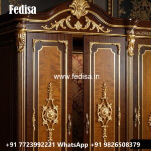 Classic Wardrobe Design with Decorative Mirrors No-2582