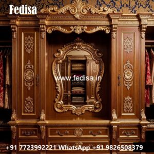 Traditional Wardrobe Design with Wooden Elegance No-2583