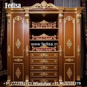 Traditional Wardrobe Design with Rich Craftsmanship No-2594
