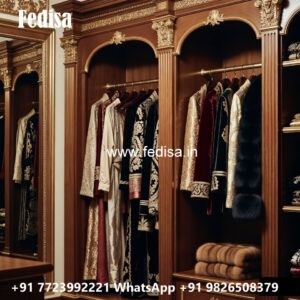 Elegant Bedroom Wardrobe with Rich Finish No-2601