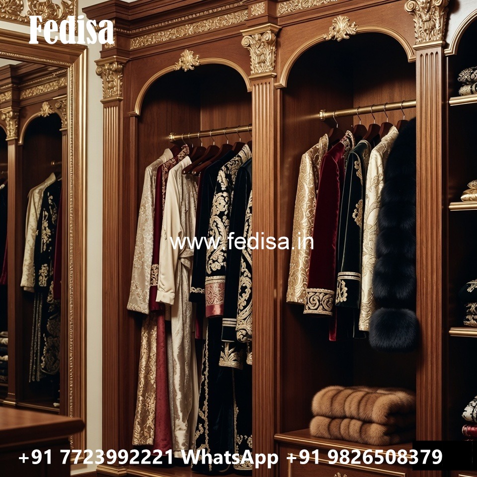 Elegant Bedroom Wardrobe with Rich Finish No-2601