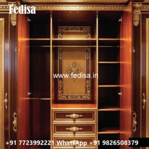 Elegant Bedroom Wardrobe with Vintage Appeal No-2620