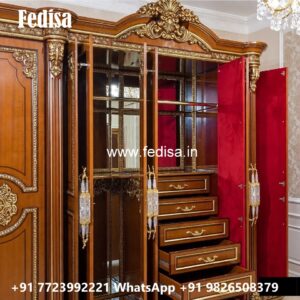 Elegant Wooden Wardrobe with Timeless Charm No-2626