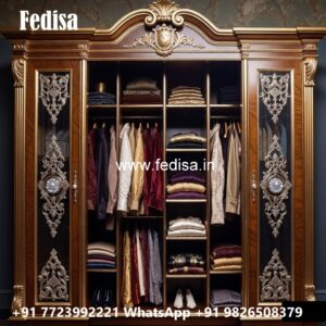 Luxury Wardrobe Design with Antique Beauty No-2628