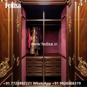 Classic Wardrobe Design with Rich Wooden Style No-2634
