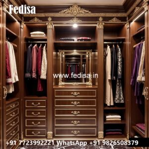 Traditional Closet Design with Elegant Texture No-2640