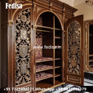 Classic Wardrobe Design with Luxury Mirrors No-2654