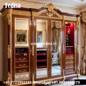 Royal Style Wardrobe with Decorative Finish No-2655