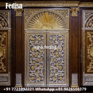 Timeless Wooden Wardrobe with Artistic Finish No-2679