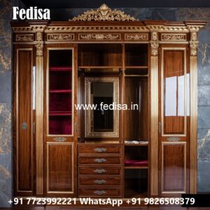 Classic Wardrobe Design with Rich Wooden Appeal No-2681