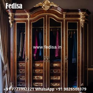 Beautiful Wardrobe Design with Mirror Finish No-2710