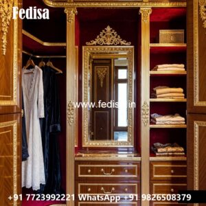 Classic Wooden Wardrobe Design for Elegant Interiors No-2715