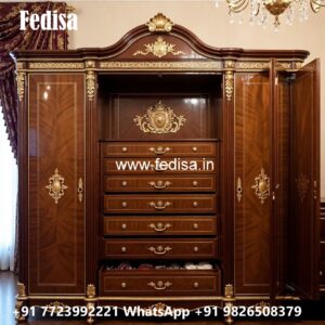 Luxury Wardrobe Design with Glossy Finish No-2739